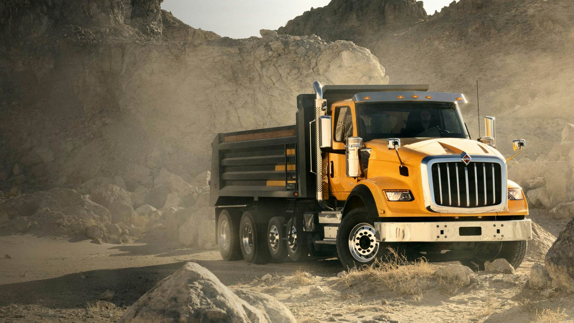 Yellow HX series truck