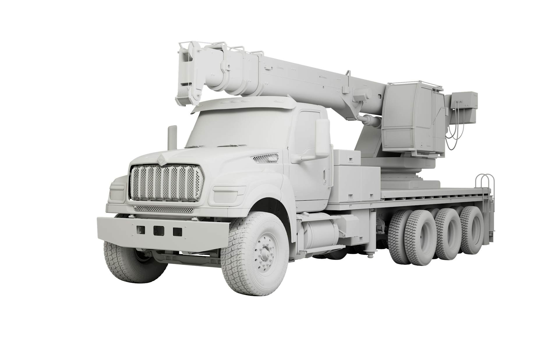 International HV515 crane truck