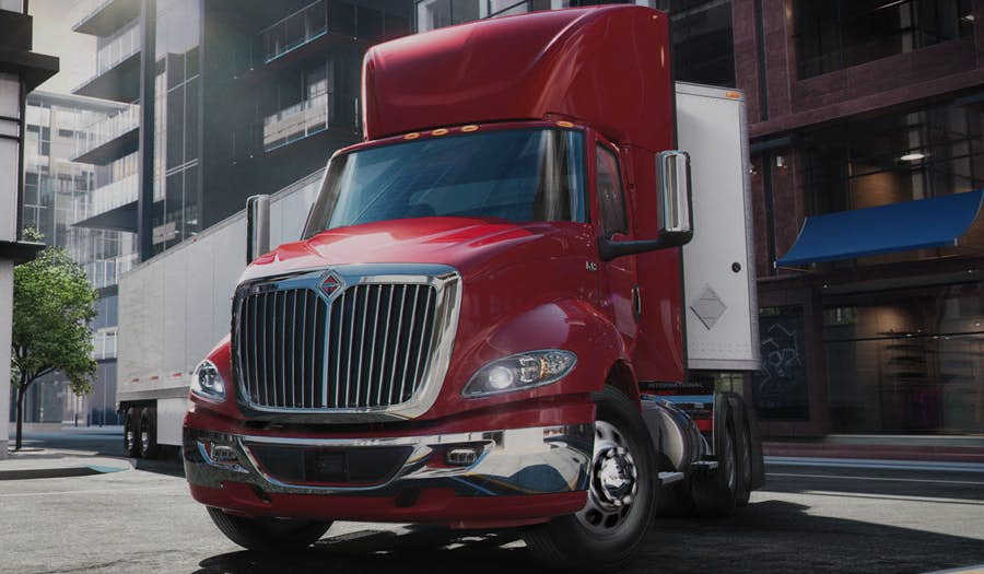 RH Series Semi Truck On Street