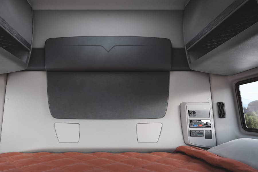 The inside of a vehicle