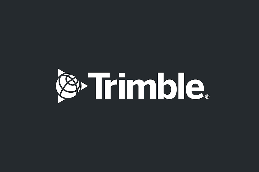 A logo on a black background